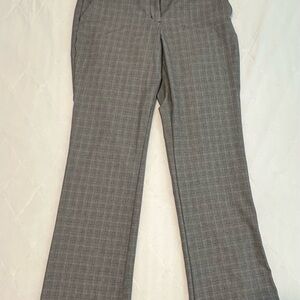 Express Gray Dress Pants with Classic Plaid Pattern “Columnist”